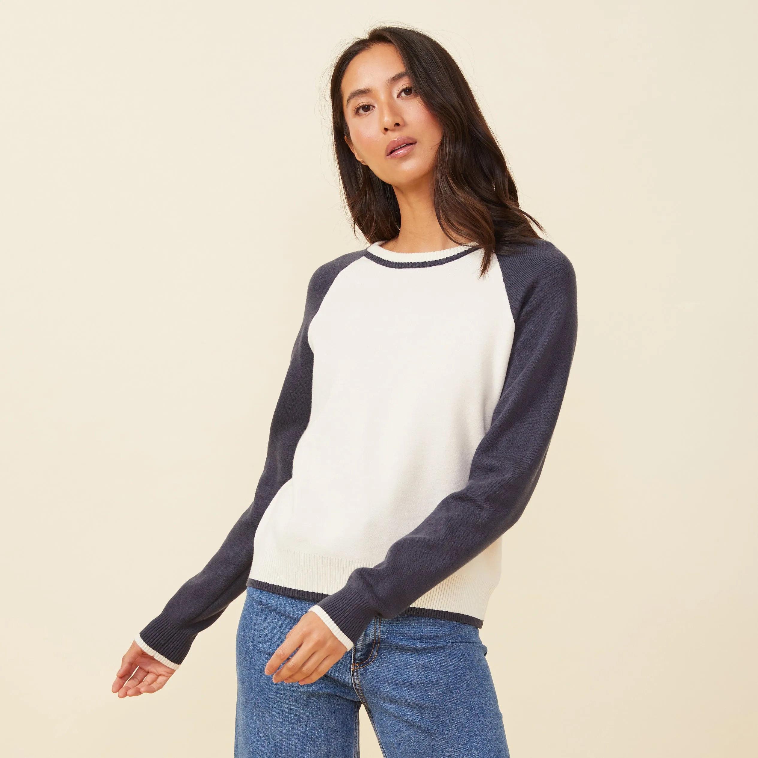 Urban Edge Soft Knit Colorblock Raglan