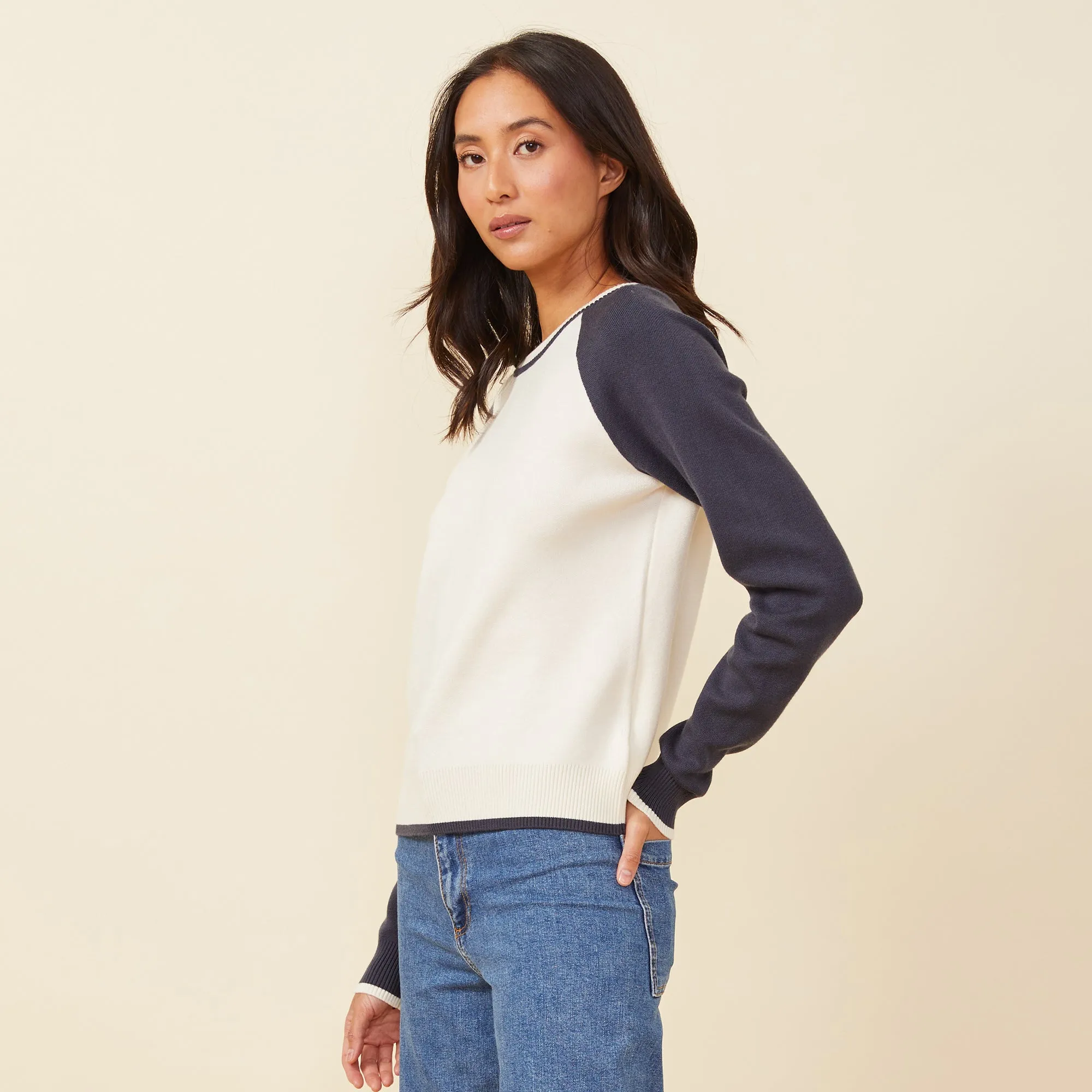 Urban Edge Soft Knit Colorblock Raglan