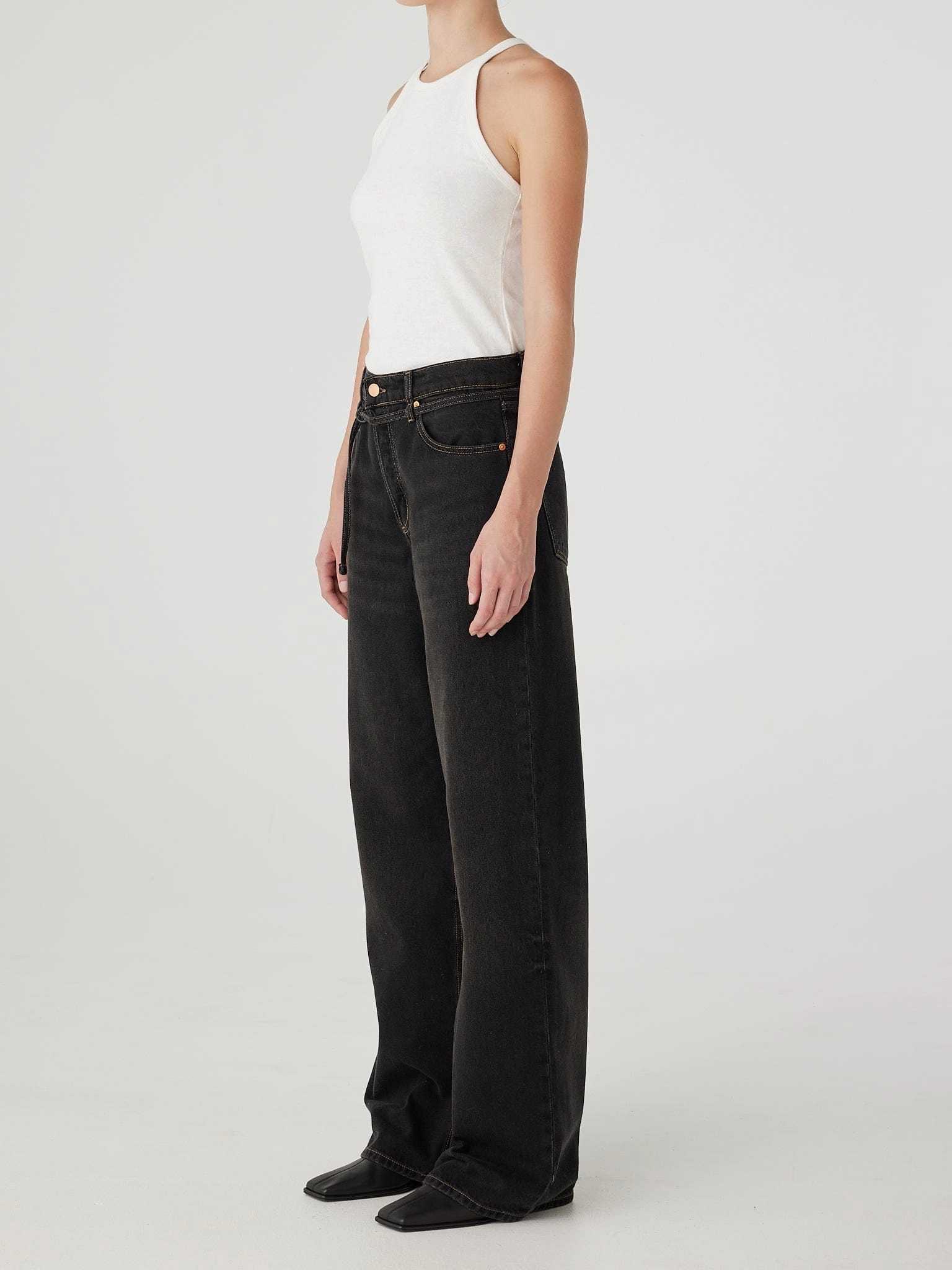 Urban Pattern Sasha Jean Black Worn