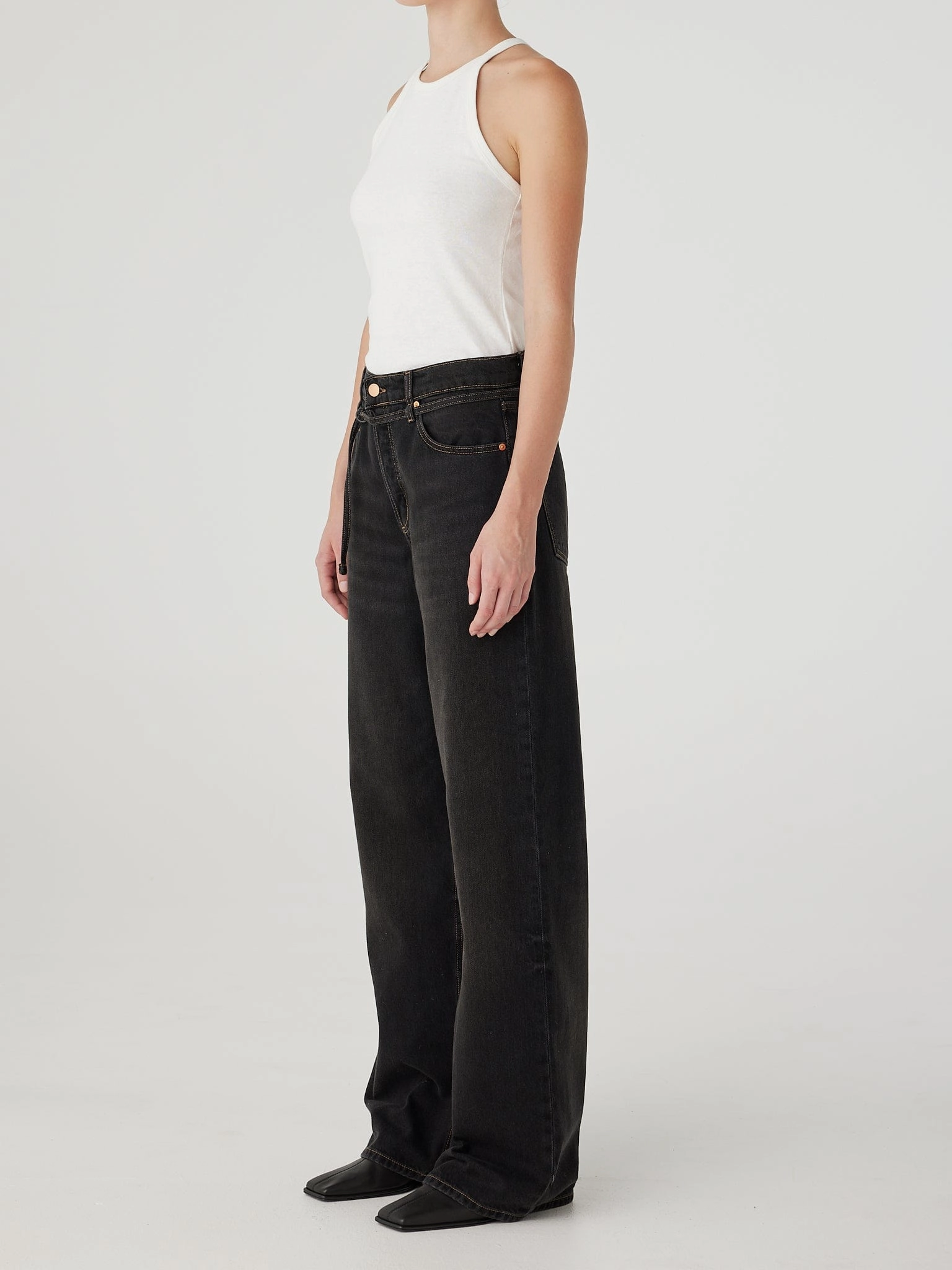 Urban Pattern Sasha Jean Black Worn