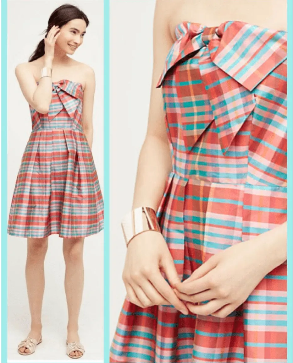 Vera Dress - Ribbon Plaid Classic Design