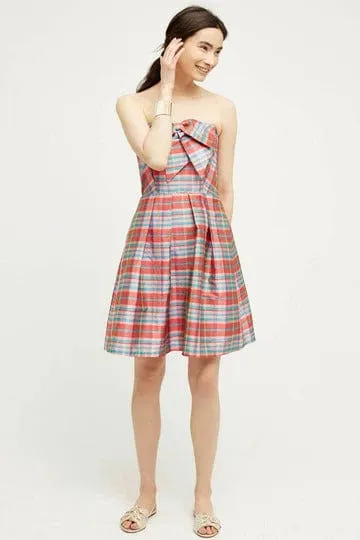 Vera Dress - Ribbon Plaid Classic Design