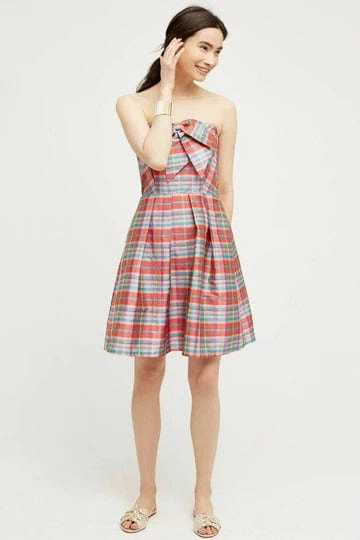 Vera Dress - Ribbon Plaid Classic Design