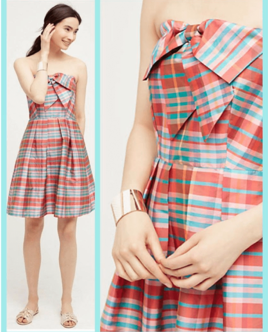 Vera Dress - Ribbon Plaid Classic Design