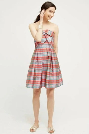 Relaxed Style Seasonal Favorite Vera Dress - Ribbon Plaid