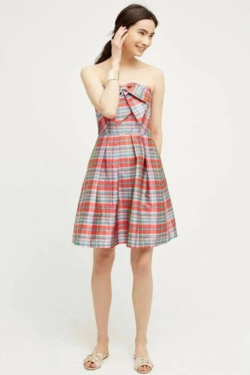Vera Dress - Ribbon Plaid Classic Design