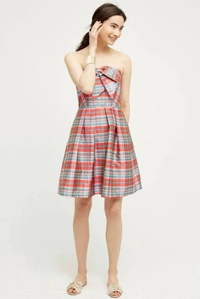 Vera Dress - Ribbon Plaid Versatile Fashion