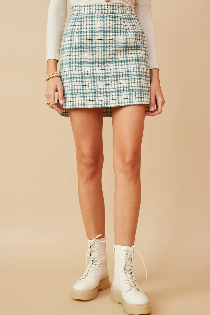 Freedom Motion Flannel Zip Up Skirt