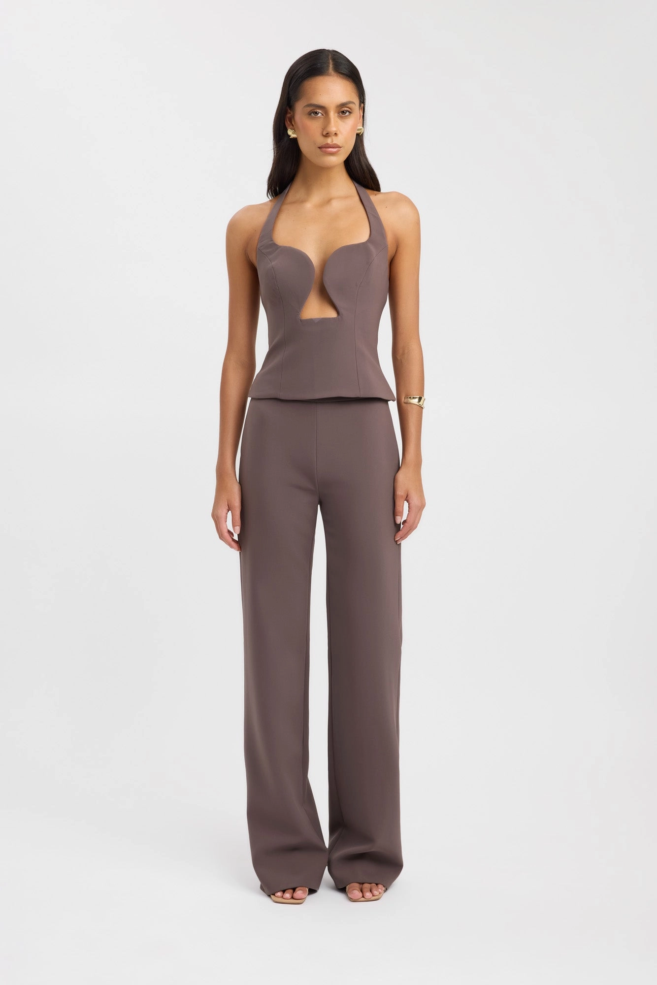 Date Outfit stretchy fabric Alto Long Flare Pants