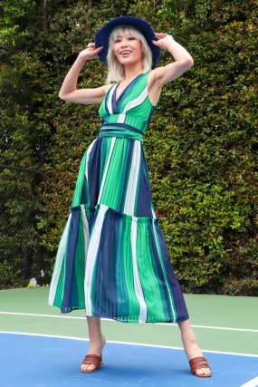 Candille Dress -Courtside Stripe Fresh Look