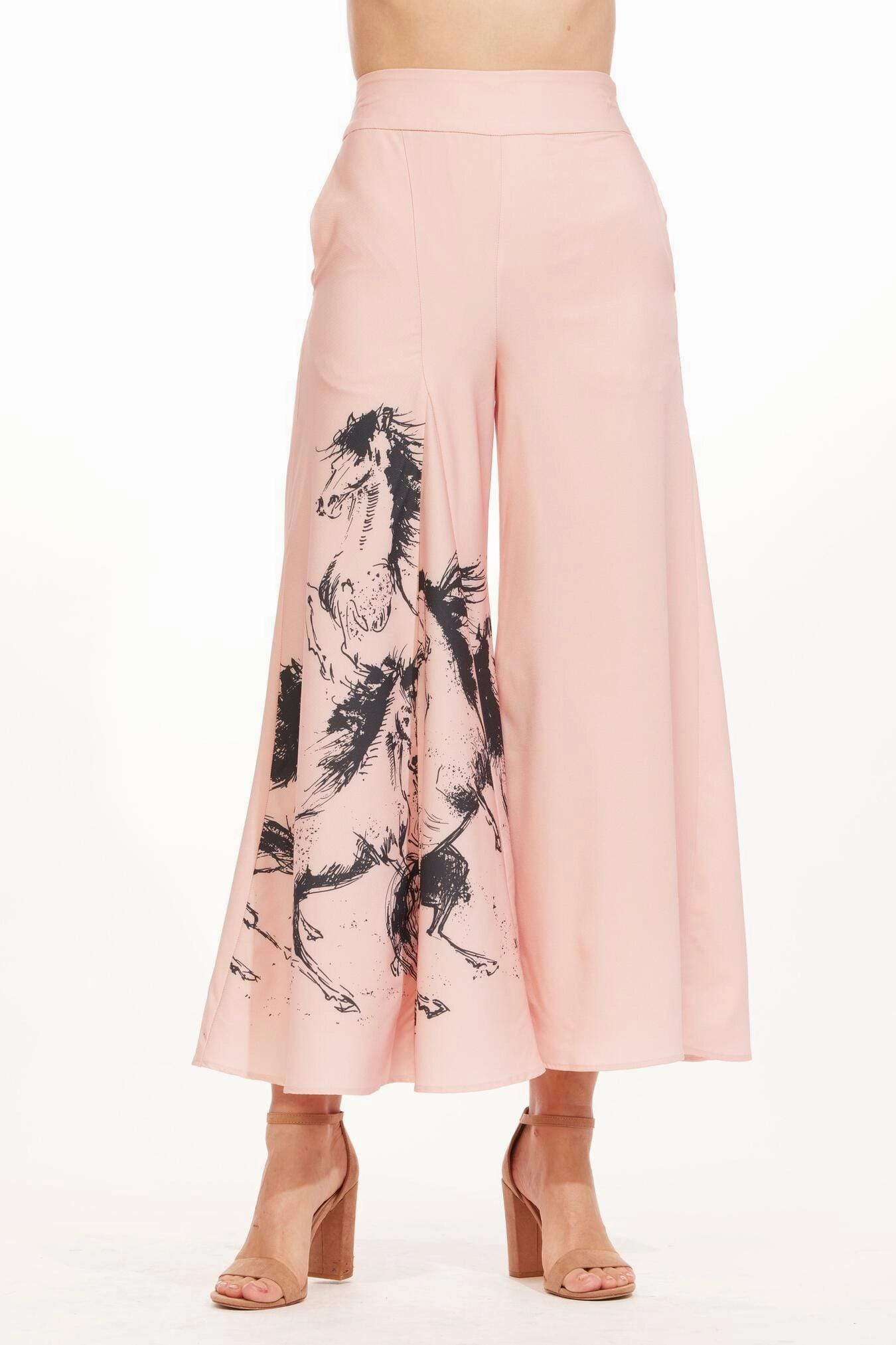 Viral Rabia Pants - Pink Dressage