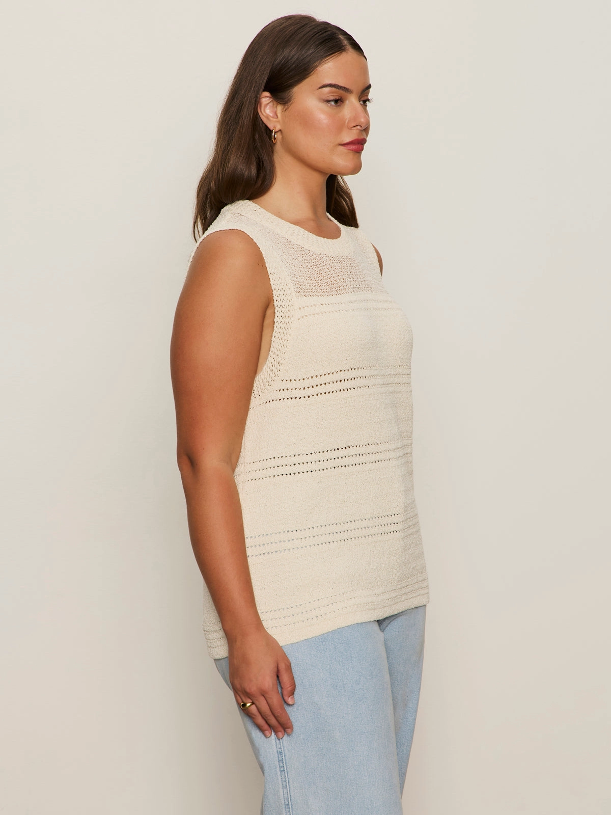 Waves Of Summer Shell Sweater Macrame Extended Sizing Day-to-Day Style