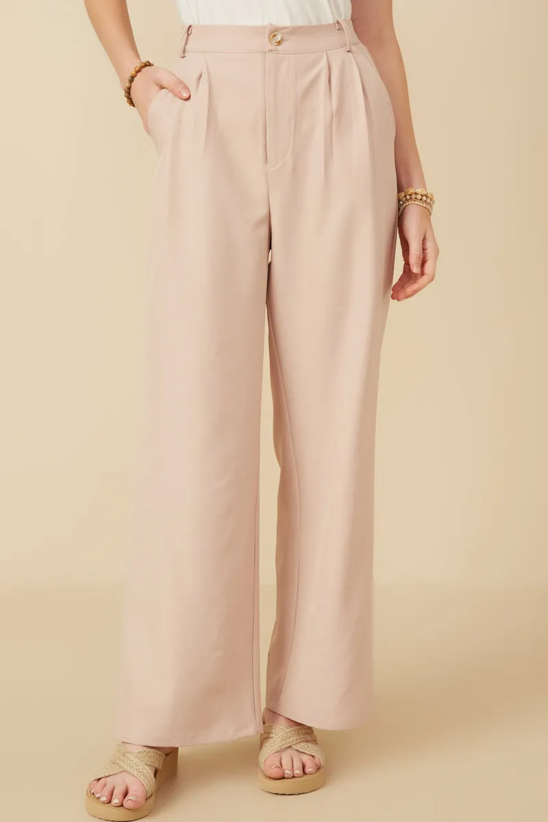 Wide Leg Trousers Workwear Frayed hem