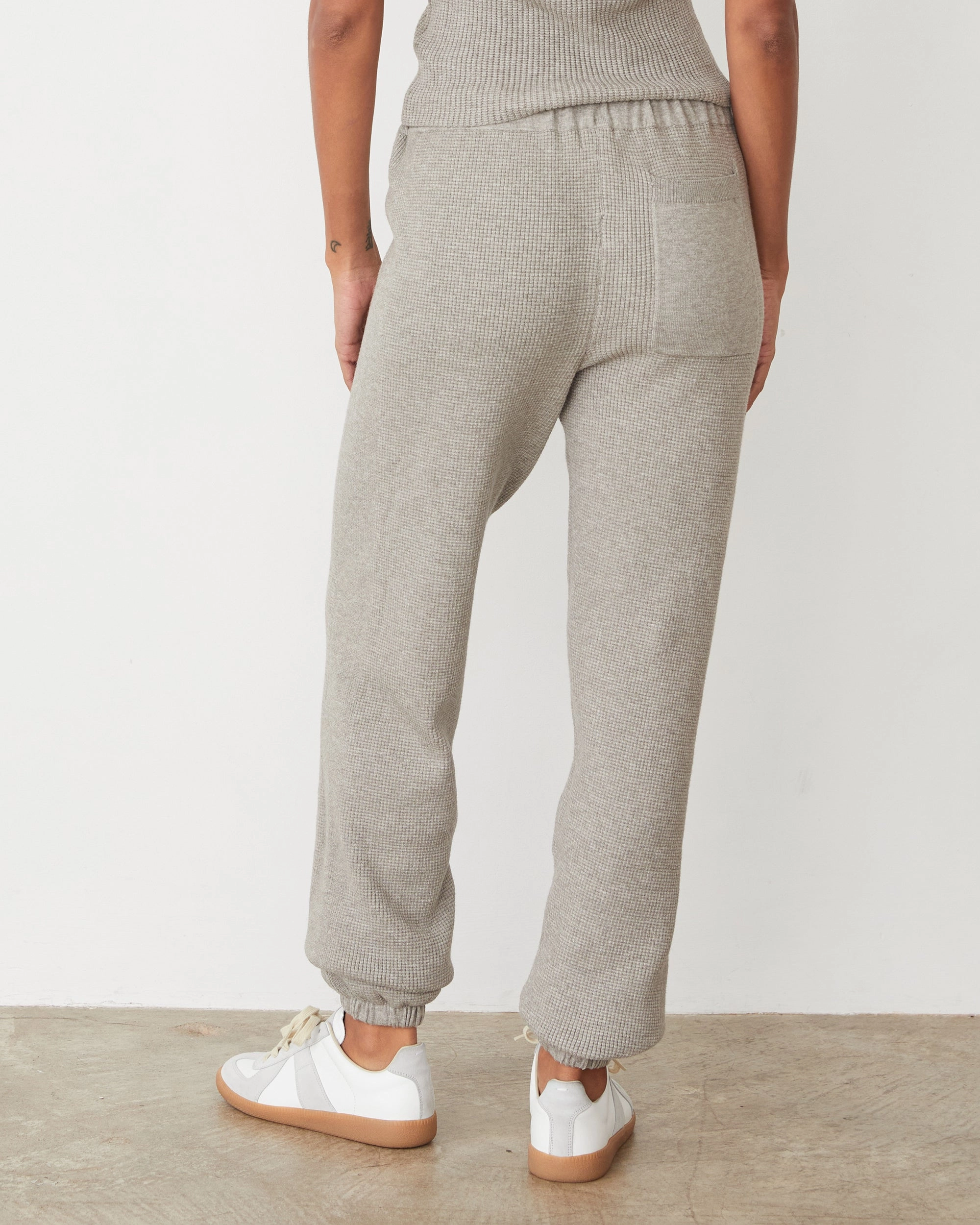 Wide-leg-casual Softknit Rib Waffle Oversized Sweat