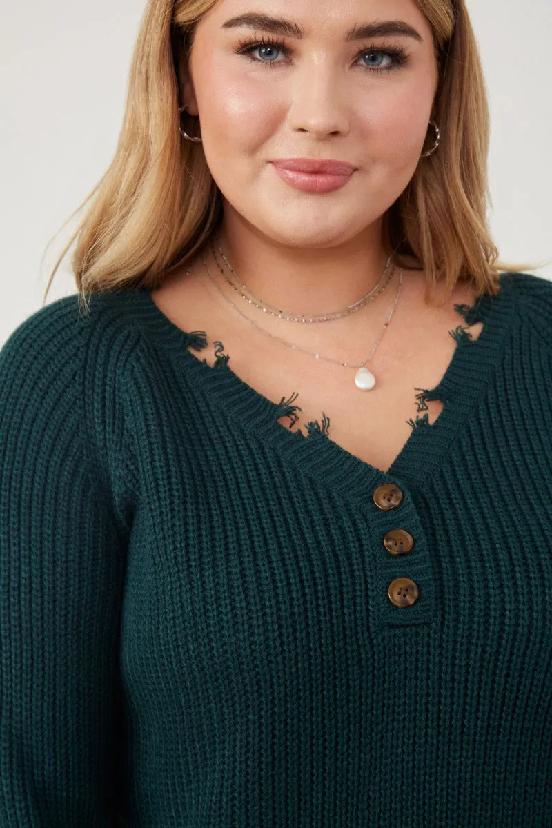 Distressed Button Down Sweater Mild Day Outfit Street Comfort