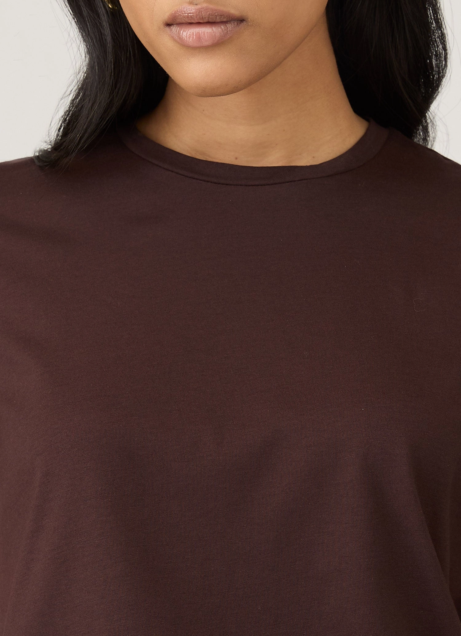 Women's Boy Fit T-shirt in Truffle Sleek Comfort
