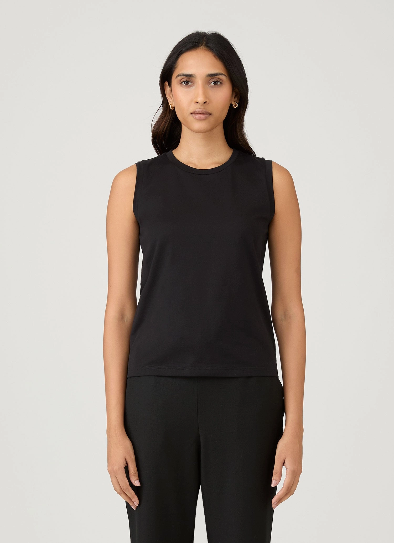 Women's Boy Fit Tank in Black Effortless Fit