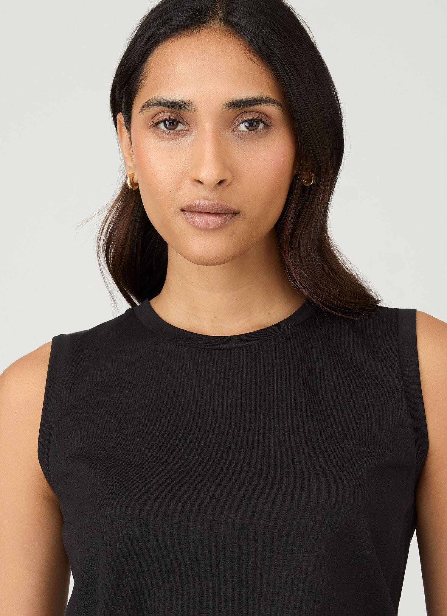 Women's Boy Fit Tank in Black Effortless Fit