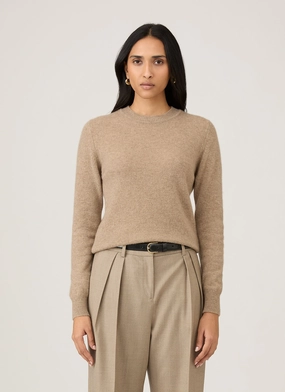 Women's Cashmere Jumper in Mink single wear Daily Wear