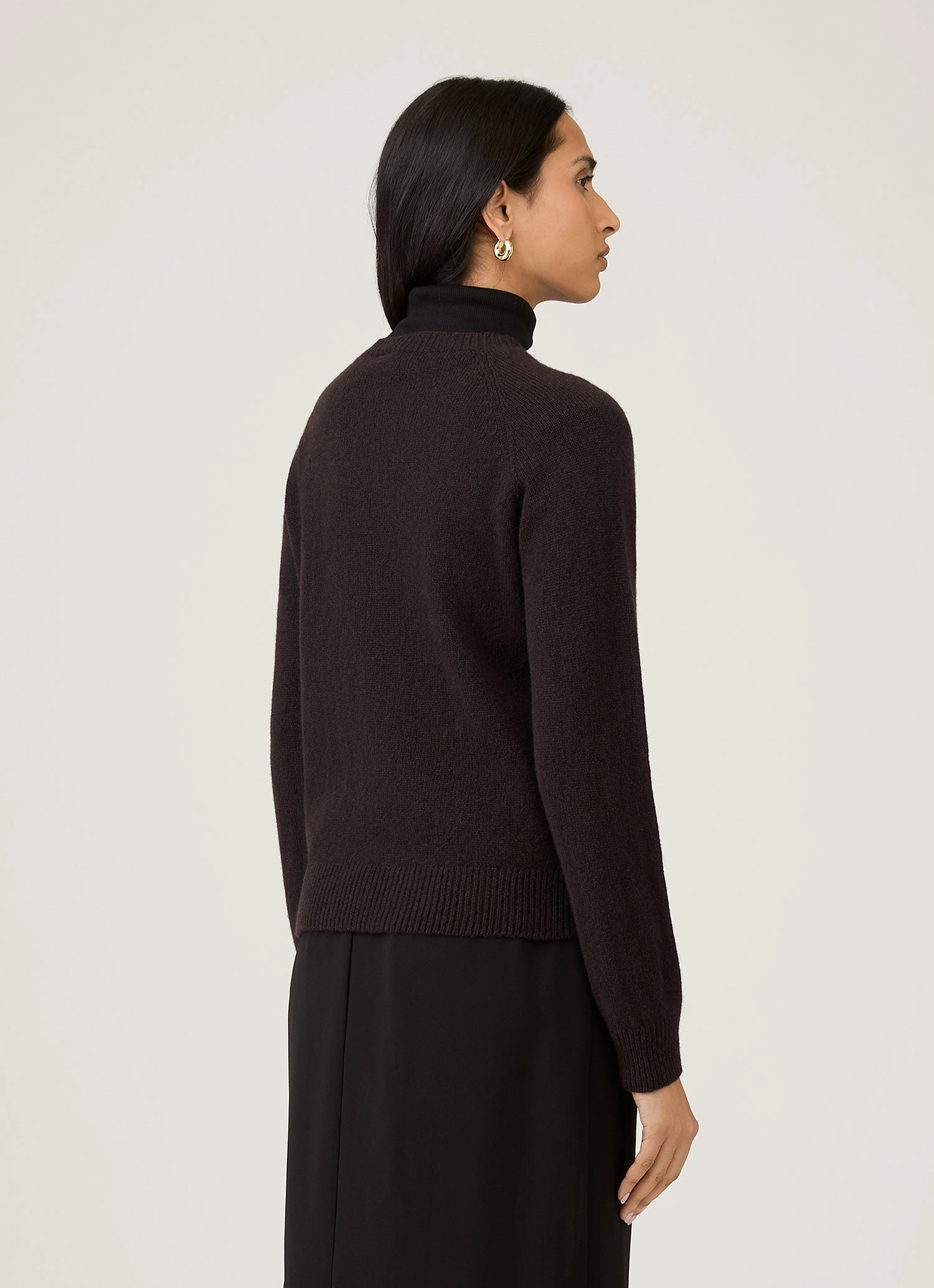Women's Lambswool Crew Neck Jumper in Truffle Versatile Shirt
