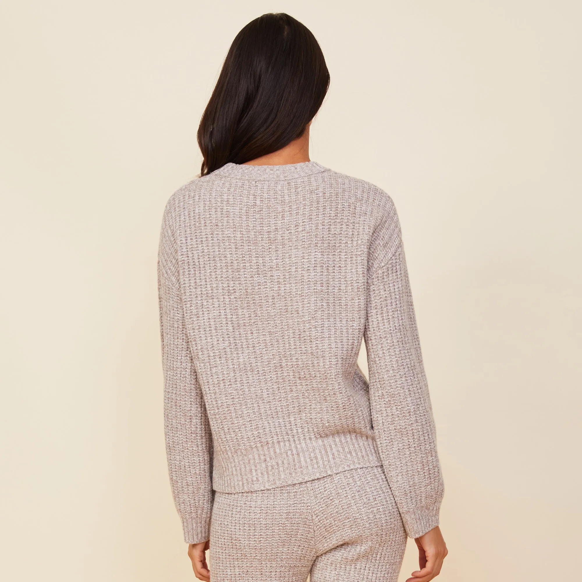 Wool Cashmere Space Dye Sweater Bold Finish