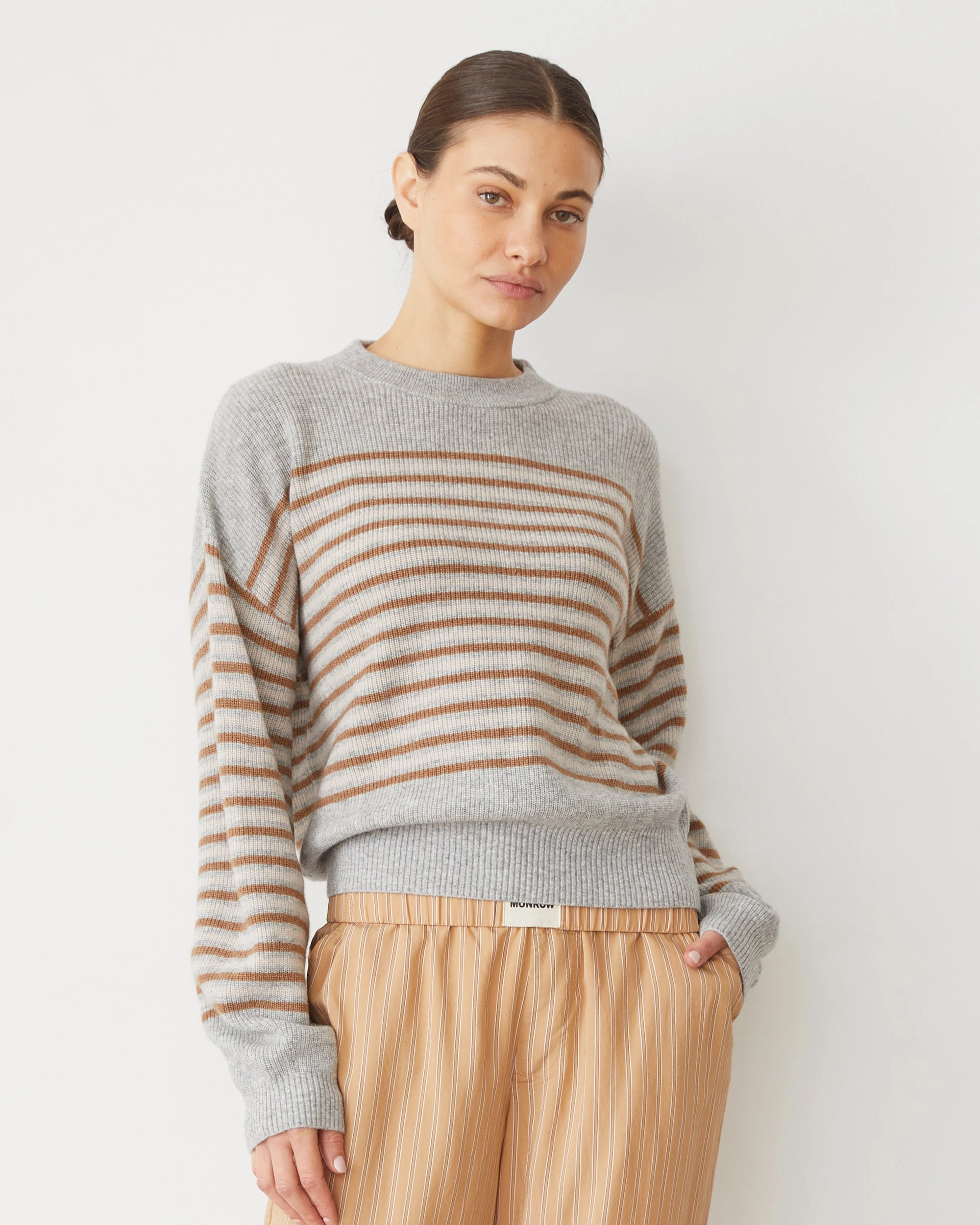 Wool Cashmere Stripe Sweater Timeless Interview