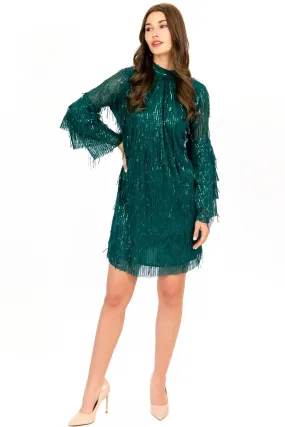 Zanotti Dress  Glitter Pine City Edge