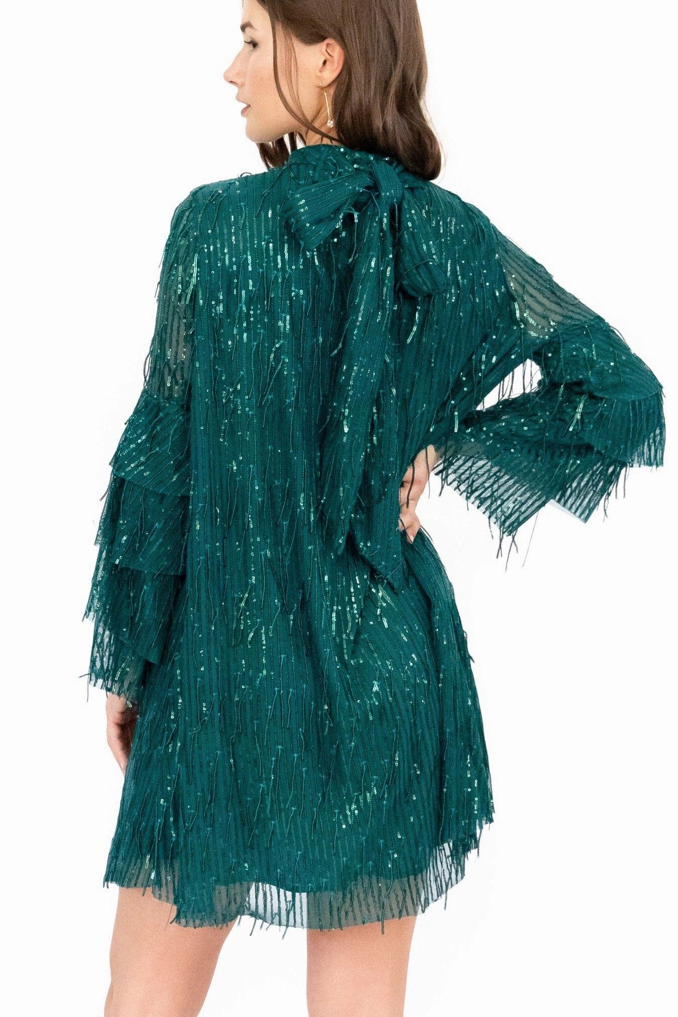 Zanotti Dress  Glitter Pine Trendy Comfort