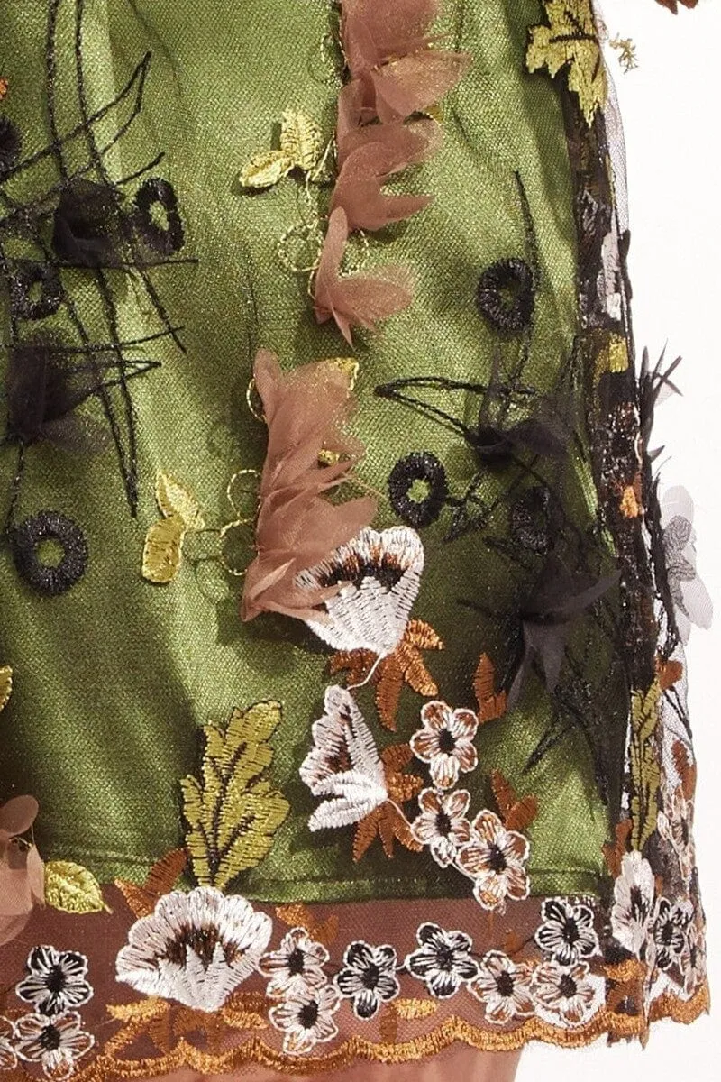 Zuzanna Dress  Emerald Meadow Edge Style